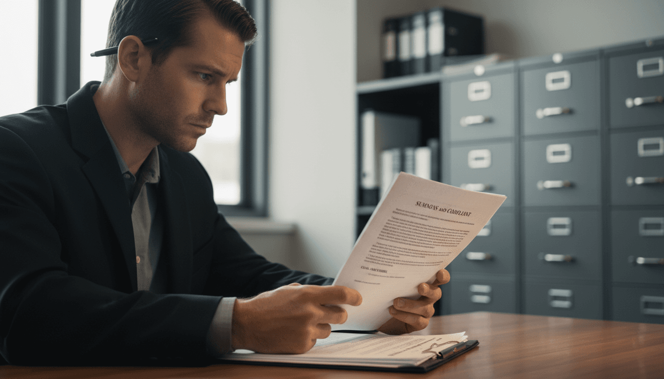 Civil summons document service